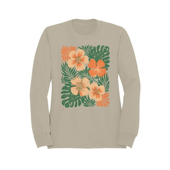 Tropical Floral Art Women's Sweatshirt