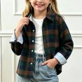 thumbnail image 7 of BLVB Toddler Baby Boys Girls Long Sleeve Button down Shirts Classic Collared Lightweight Jackets Kids Fall Clothes(Multicolor,1-2Years), 7 of 7