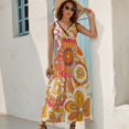 thumbnail image 2 of Nostalgic Vintage Floral Art Sleeveless Dress Women's Summer Suit Dresses for Women 2025 Luxury Party Dress, 2 of 7