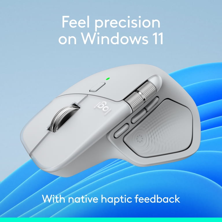 Logitech, Ergonomic Wireless Mouse MX Master 4, Pale Gray