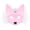 A003- Pink, variant on Venetian Fox Mask, Brown Fox Mask 8 Inch Faux Fox Mask Fox Mask for Masquerade Party Halloween Accessory, 1 Pack