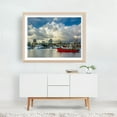 thumbnail image 6 of Red Boat - Long Beach California Photography Skyline Harbor Boat City Palm Tree Unframed Wall Art Print 22 x 28 inches, 6 of 7