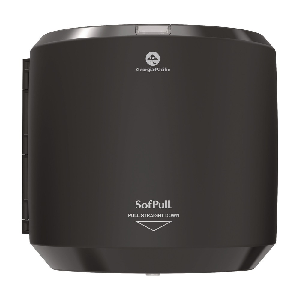 Georgia Pacific Professional 58201B SofPull 10.13 in. x 10.58 in. x 11.33 in. CenterPull Hand Towel Dispenser - Black
