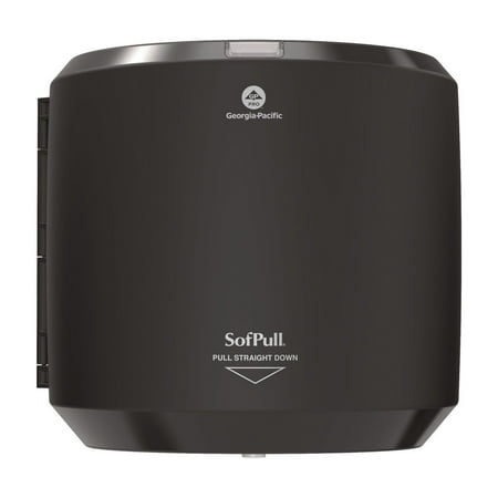 Georgia Pacific Professional 58201B SofPull 10.13 in. x 10.58 in. x 11.33 in. CenterPull Hand Towel Dispenser - Black