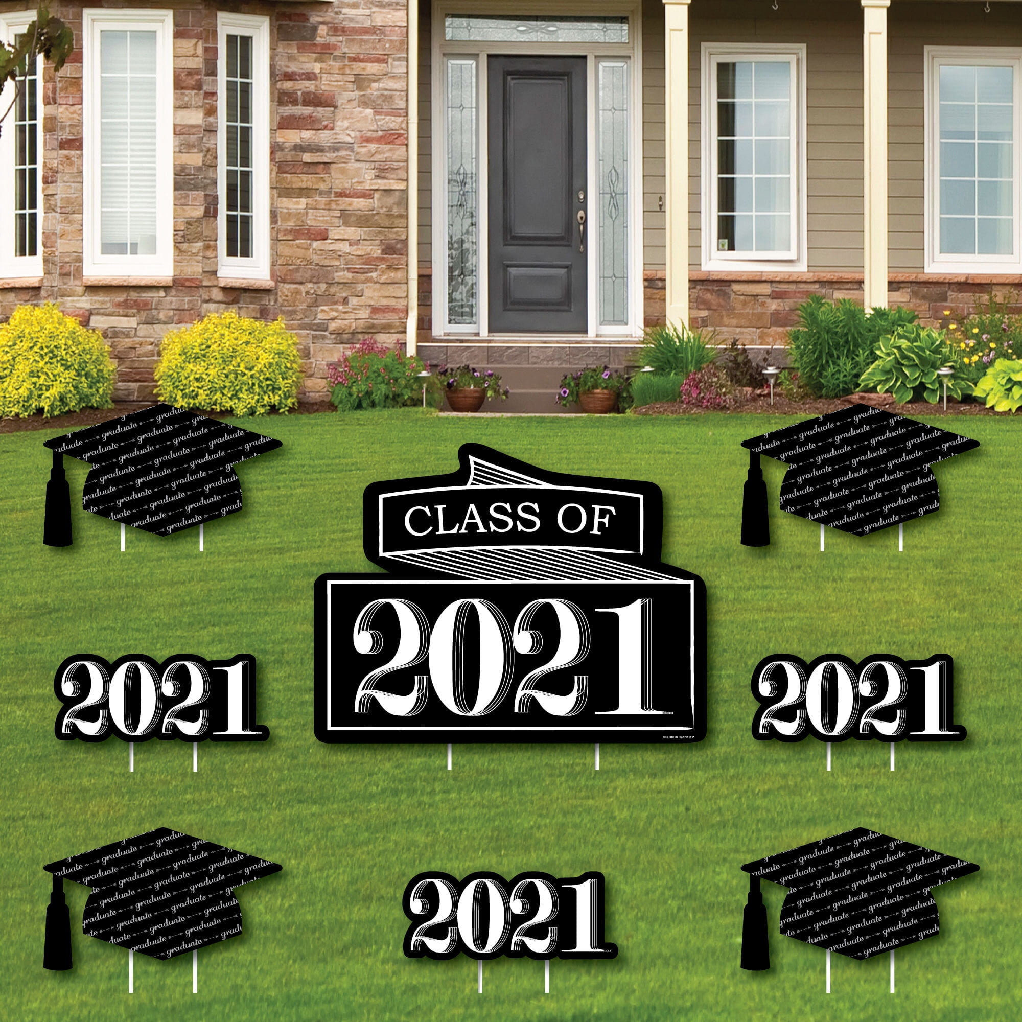 Big Dot of Happiness Graduation Cheers Yard Sign Outdoor Lawn Decorations 2021 Graduation