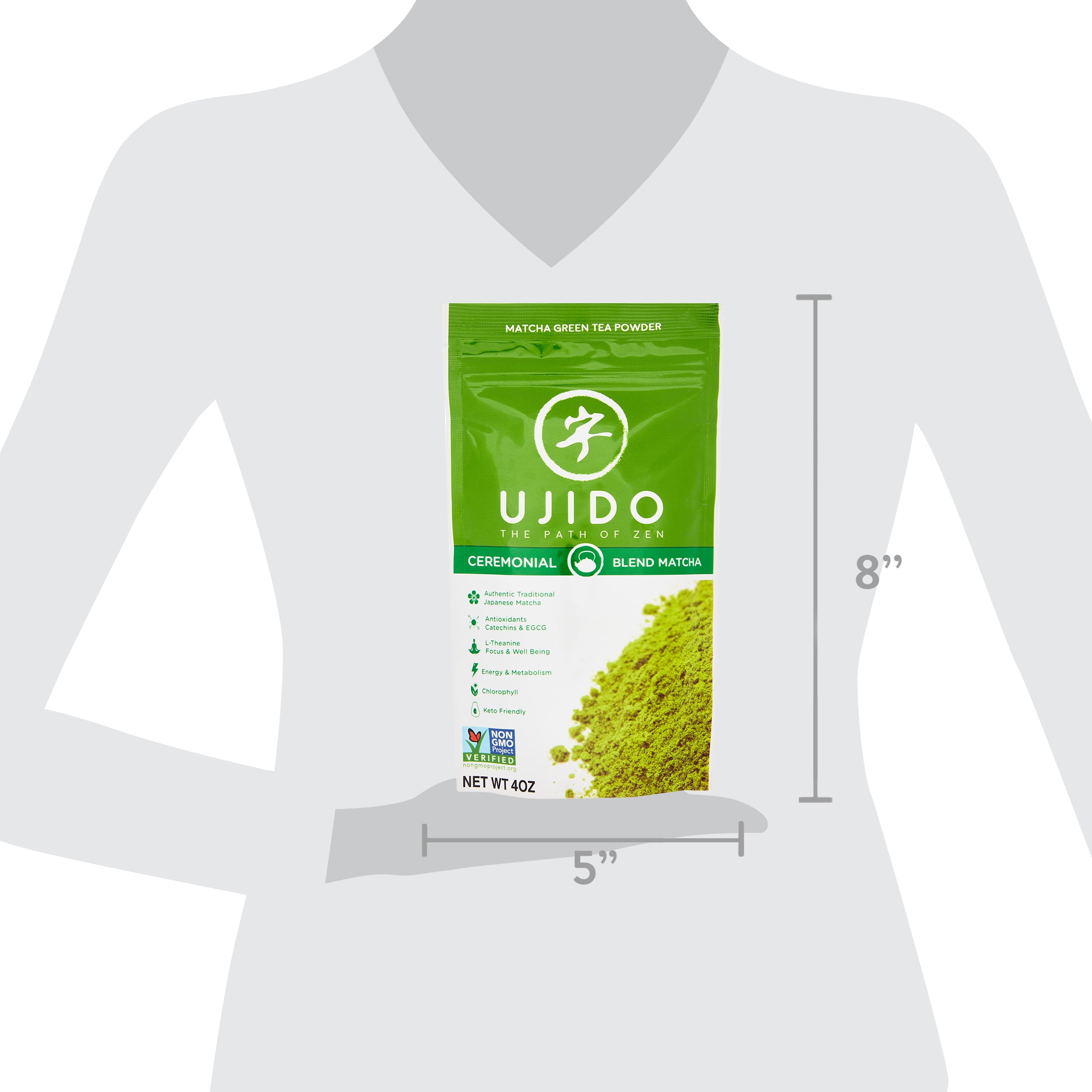 Ujido Ceremonial Blend Matcha Powder, 4 oz