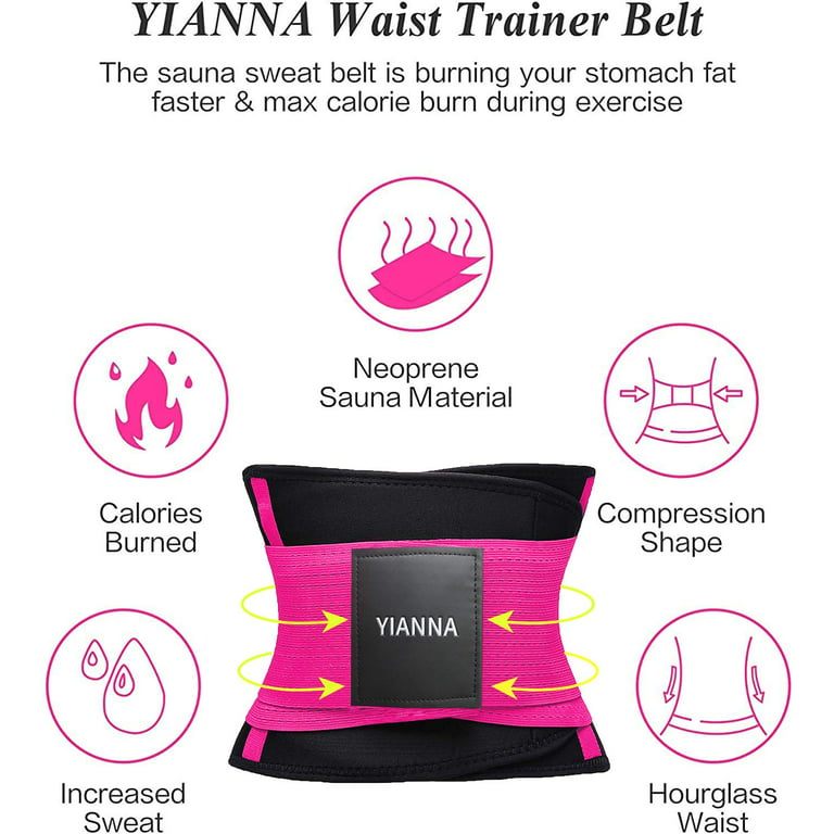 YIANNA Women Waist Trainer Belt - Slimming Sauna Waist Trimmer