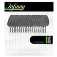 thumbnail image 3 of EcoQuality Black and White Disposable Plastic Tea Spoons - Plastic Black & White Cutlery Disposable Utensils Silverware Perfect for Wedding Birthday Event Planning Baby Shower Anniversaries (100), 3 of 4