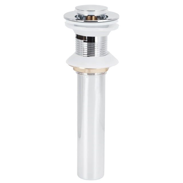 Popup Drainer, Drain Stopper Highly Glossy Practical For Bathroom For Washbasin Electroplating Popup With Hole