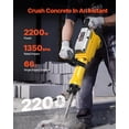 thumbnail image 2 of Martillo de demolición VEVOR eléctrico, 2200 W, 1350 BPM, 2 of 9