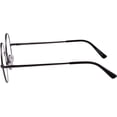 thumbnail image 5 of Agstum Retro Round Metal Non-Prescription Optical Eye Glasses Frame with Spring HInge Clear Lens, 5 of 6