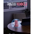 thumbnail image 4 of Protector de sobretensión Power Strip Tower kakyanill 9 AC 8 USB, rosa, 4 of 7