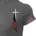 thumbnail image 4 of Blekii T-Shirt à Manches Courtes et Col Rond pour Hommes, Mode Décontractée pour la Journée de l'Indépendance - Doux et Confortable, Petit Imprimé, Design de Vacances d'Été - Parfait pour la Célébration du 4 Juillet, Bbq d'Été, 4 of 5