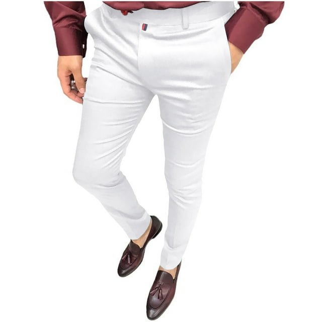 Pantalones largos de verano para hombre, de pierna recta, para uso diario, finos, informales, de negocios, de viscosa.