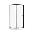 thumbnail image 2 of Ove Decors Breeze 32 in x 32 in x 77 in H Curved Corner Shower with Clear Glass & Shower Base and Matte Black Hardware, 2 of 15