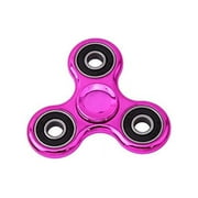 Metallic Metal Fidget Spinner Toys Stress for Anti-Anxiety Relief from ADHD, Anxiety, and Boredom For Kids and Adults, Pink