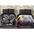 thumbnail image 3 of JML Lion And Eagle Printed Winter Blanket Korean Style Blanket 85" x 93", 3 of 5
