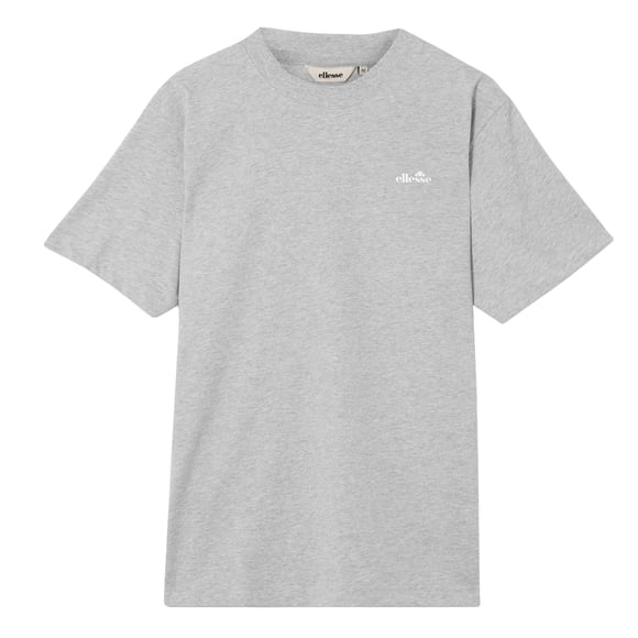 ellesse Camiseta para hombre - ACCIANO CLASSIC TEE, manga corta, cuello redondo, logotipo, algodón, liso Gris claro XL (X-Large)
