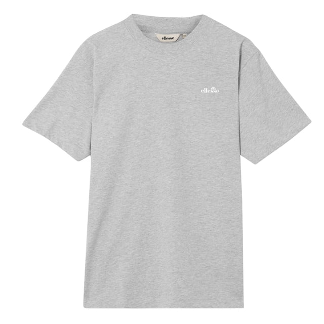 ellesse Camiseta para hombre - ACCIANO CLASSIC TEE, manga corta, cuello redondo, logotipo, algodón, liso Gris claro XL (X-Large)