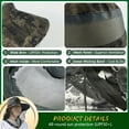 thumbnail image 6 of KANCOKIT Mosquito Head Net Hat with Neck Flap, UPF 50+ Wide Brim Sun Hat with Netting for Bugs, Fishing Hiking Camping Safari Hat for Men Women, Camouflage Green, 6 of 8