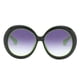 thumbnail image 2 of Gafas de sol de estilo vintage Zulema 90s 80s Marco de Plástico Lente gris degradado Marco verde negro, 2 of 8