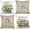 Brown, variant on Eucalyptus Home Sweet Home Throw Pillow Covers 18x18 Inch Set of 4, Cotton Truck Bless Our Home Decorative Farmhouse Decoration for Home (Brown) G534-18
