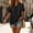 Black, variant on IUYRTFE Women's Short Sleeve Hooded Sweatshirt Drawstring Casual Pullover Top with Pocket