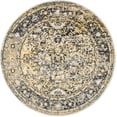 thumbnail image 3 of nuLOOM Lilah Vintage Medallion Area Rug, 6' Round, Gold, 3 of 8
