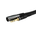 thumbnail image 1 of Cable Monoprice XLR macho a TRS macho de 1/4 pulgadas, 6 pies, chapado en oro, 1 of 1