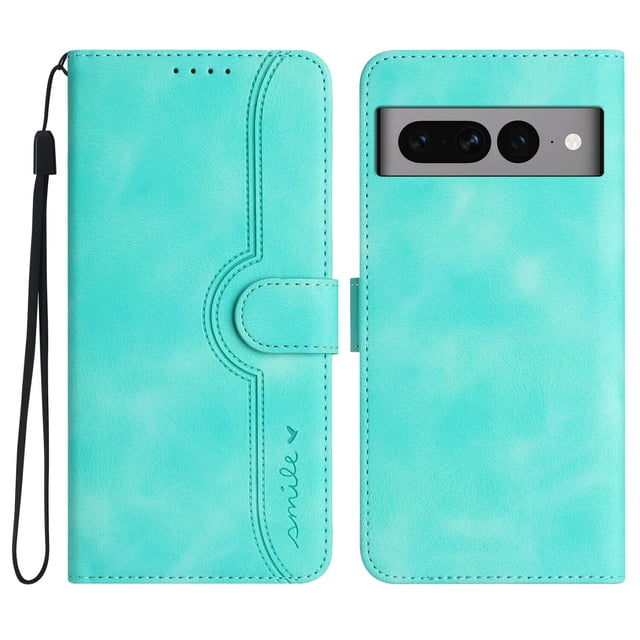 Compatible with Google Pixel 7 Pro Case Premium PU Leather Wallet with Built-in Magnet Cover