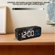 thumbnail image 5 of Reloj despertador Billuyoard Digital LED con espejo Control de voz Negro HA083549-02, 5 of 6