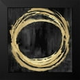 thumbnail image 2 of Harris, Natalie 12x12 Black Modern Framed Museum Art Print Titled - Circle Gold on Black II, 2 of 5