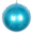 thumbnail image 1 of Vickerman MT194712D Rideau Ornemental Pailleté Turquoise Bonbon 6 Po. - 3 par Sac, 1 of 3