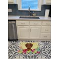 thumbnail image 3 of Carolines Treasures BB6130RUG Easter Eggs Dachshund Red Brown Machine Washable Memory Foam Mat, 3 of 4