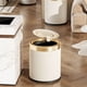 thumbnail image 2 of Naiovety Papelera de baño con sensor elegante y ordenada. Disfrute de un ambiente cómodo y sin olores. Tapa manual con sensor. Pukomc Easy. Conjuntos de muebles de dormitorio Verde cremoso, 2 of 6