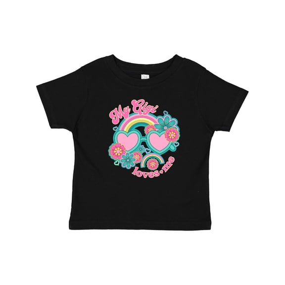Inktastic My Gigi Loves Me Girls Rainbow Granddaughter Girls Baby T-Shirt