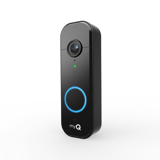 Timbre de vídeo CHAMBERLAIN MyQ 2K para cámara con batería y cable, negro