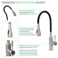 thumbnail image 4 of Transolid PF7509A Kitchen/Laundry Faucet with Dual Spray and Flex Neck in Black, 4 of 10