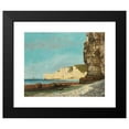 thumbnail image 2 of Gustave Courbet 18x15 Black Modern Framed Museum Art Print Titled - Etretat; Les Falaises (1870), 2 of 5