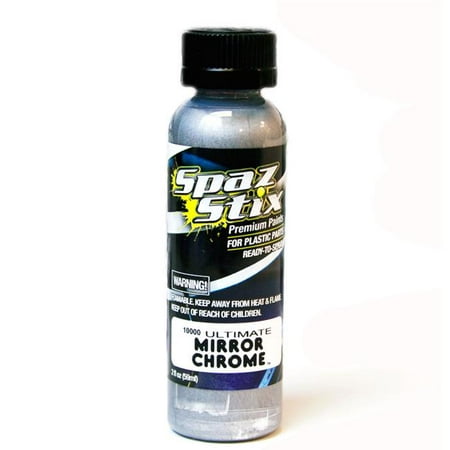 Spaz Stix Szx10000 Ultimate Mirror Chrome Airbrush Paint 2Oz (Best Paint For Airbrushing Models)