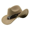 thumbnail image 4 of Guardoinrt Trendy Casual Cowboy Hat for Women Men for Fall Short Trips Camel 56cm-58cm 5Set, 4 of 6