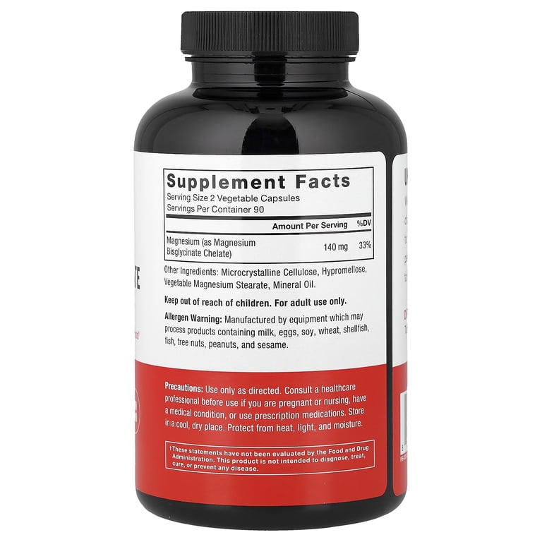 Force Factor Magnesium Glycinate, 180 Vegetable Capsules (70 mg