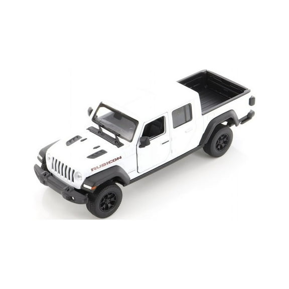 2020 Jeep Gladiator Pickup Truck, White - Welly 24103WWT - 1/27 scale Diecast Model Toy Car