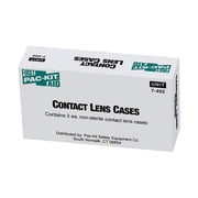 First Aid Only Contact Lens Cases, White, Plastic 7-402
