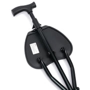 DENEST Portable Travel Hiking Chair Stool Tripod Folding Walking Stick with Seat Cane