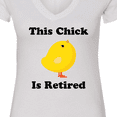 thumbnail image 4 of Inktastic Retirement This Chick is Retired Women's V-Neck T-Shirt, 4 of 5