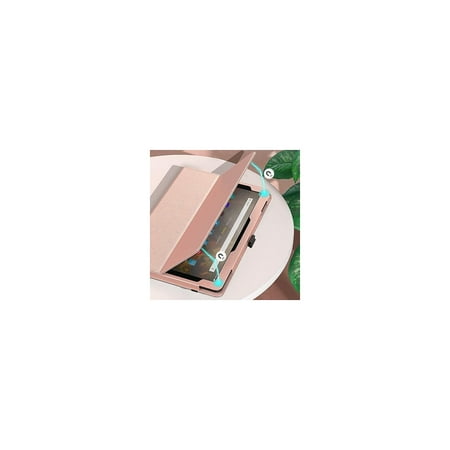 SaharaCase - Bi-Fold Folio Case for Amazon Fire HD 10 (2021) - Rose Gold