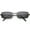 Gunmetal / Smoke, variant on Classic Small Metal Rectangle Sunglasses Neutral Colored Flat Lens 54mm (Gold / Amber)