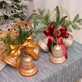 thumbnail image 4 of Douhoow 13.7'' Christmas Bowknot Bell Pendant, Pinecone Leaf Decoration Garlands Festival Ornaments, 4 of 8