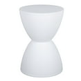 thumbnail image 2 of Modern Sandglass Stool, Home Decor Ornament Furniture, Contemporary Design, Shoe Changing Stool, Round End Table Stool, 2 of 7